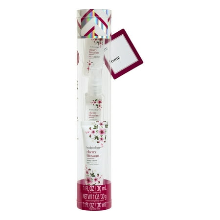 Bodycology Cherry Blossom Body Mist, Body Cream, and 2n1 Body Wash and Bubble Bath Stocking Stuffer