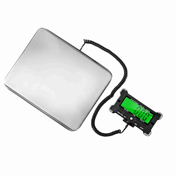 Scales 440 Lbs Electronic Postal Scale 0.05kg  Integrated Stainless Steel Digital Scale With LCD Backlight Display Shipping Scales With Auto Off/ Data Hold/ Tare/ Count