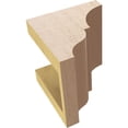thumbnail image 6 of 5"W x 5"D x 5"H Wide Asheboro Rough Cedar Woodgrain TimberThane Corbel, Primed Tan, 6 of 6