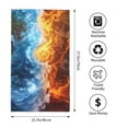 thumbnail image 2 of Kdxio Hand Towel Red And Blue Flame Waves for Bathroom Kitchen Fingertip Bath Towels 27.5 x 16 Inch Home Hotel Gym Laundry Room, 2 of 5