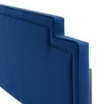 thumbnail image 3 of Headboard, Full Queen Size, Blue Navy, Velvet, Modern Contemporary Mid-Century French Country, Mid Century Bedroom Master Guest Suite Room, 3 of 9