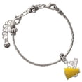 thumbnail image 2 of Delight Jewelry Silver Plated Small Yellow Megaphone - Rope Charm Bead Dangle with Mini 2026, 2 of 4