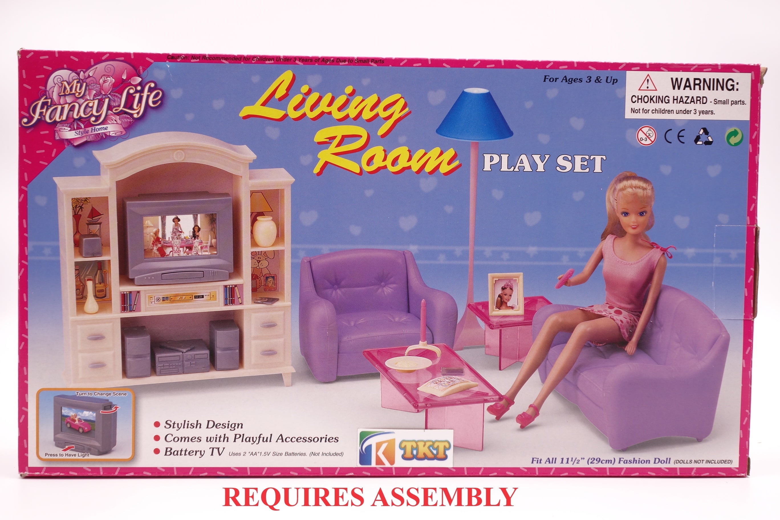My Fancy Life Dollhouse Furniture Accessories Deluxe Living Room