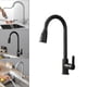 thumbnail image 4 of Grifo de cocina y baño Baoblaze Grifo extraíble de acero inoxidable Negro, 4 of 8