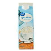 Great Value Ultra-Pasteurized Light Cream, 32 fl oz