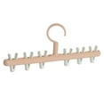thumbnail image 2 of Organizador de perchas de ropa portátil Macarena Antideslizante Polipropileno Ahorro de espacio multifuncional para Máscaras Ropa interior Rosa blanco, 2 of 8