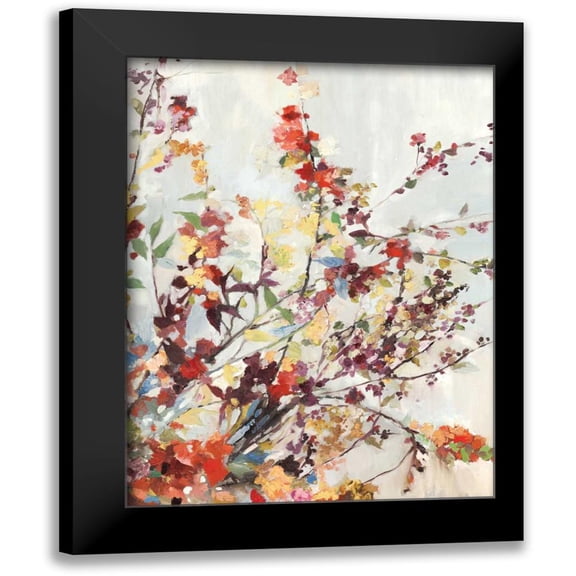 K, Ella 12x14 Black Modern Framed Museum Art Print Titled - Early Bloom I