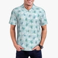 thumbnail image 3 of Balery Sea Turtle Printed Men’s Short Sleeve Polo Shirt, Midweight Men's Shirt,Golf Polo shirts -3X-Large, 3 of 9
