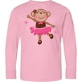 thumbnail image 3 of Inktastic Ballerina Dance Monkey Long Sleeve Youth T-Shirt, 3 of 5