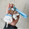 thumbnail image 5 of Sanrio Anime Kawaii Kuromi My Melody Cinnamoroll Key Cover Cartoon Key Chain Pendant Women Key Holder Female Key Ring Gift Toy, 5 of 6