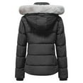 thumbnail image 2 of KVE Women's Hooded Warm Winter Coat Quilted Thicken Puffer Jacket with Removable Hood Dark Grey Large, 2 of 9