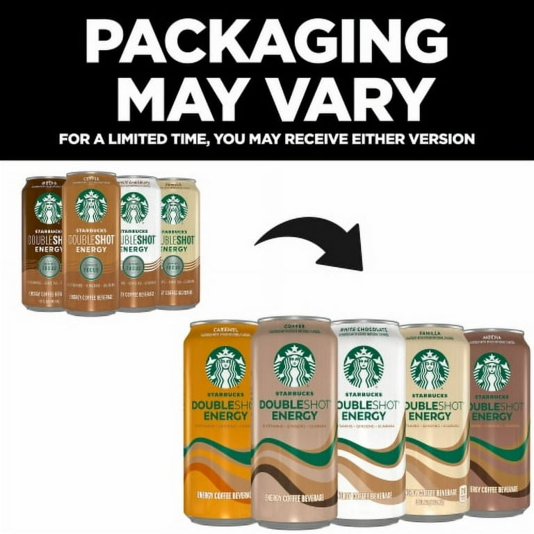 Pack of 2 - Starbucks Doubleshot Energy Vanilla Iced Coffee Can 15