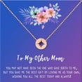 thumbnail image 2 of To My Other Mother Mother's Day Card Necklace, Step Mom Mother's Day Jewelry, Gift for Step Mom, Gift for Her, Mother's Day Present [Rose Gold Compass, 18" Chain], 2 of 4