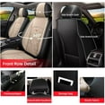 thumbnail image 3 of DIKSOAKR Car Seat Covers for Mazda CX-5 2013-2025 Front Seat Covers,Waterproof Faux Leather Seat Covers Seat Protector Airbag Compatible Automotive Accessories (Black&Beige), 3 of 7