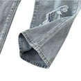 thumbnail image 6 of KAUOD Girls Baggy Jeans | Wide Leg Denim Pants, Children Elastic Waisted Distressed Pants with Pockets Streetwear Clothes, 6 of 9