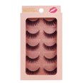 thumbnail image 1 of Pestañas postizas en racimos, tiras naturales, adhesivo, reutilizable, volumen natural, 5 pares de pestañas de visón 3D, maquillaje natural, pestañas de tira completa, pestañas (Compre 2 y ahorre 10%), 1 of 2