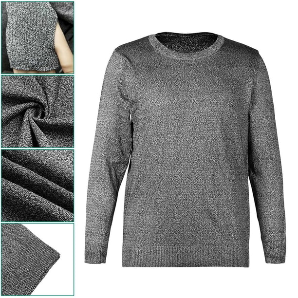 Ropa Anticorte Resistente A Cortes Equipo De Protección De Nivel 5 Con Cuello Redondo Y Mangas Largas Para Fabricación De Metales, Procesamiento De Chapa Metálica