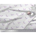 thumbnail image 3 of Soimoi Purple Velvet Fabric Artistic Bud Floral Printed Craft Fabric by the Yard 58 Inch Wide, 3 of 3