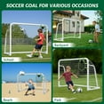 thumbnail image 5 of Slsy Foldable Soccer Goal - 12x6FT/10x6FT/8x6FT/6x4FT Soccer Goals for Backyard - Foldable Steel Soccer Goal with Training Target & 6 Cones for Teens/Adults Practice Training, 5 of 10