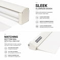 thumbnail image 3 of ShadesU Cordless Zebra Blinds Roller Shades, Ivory, 39" W x 72" H, Cordless Safety Design,Free Stop Zebra Shades, Light Filtering, Privacy, Modern Style, Window Treatment,Aluminium Headrail, 3 of 10