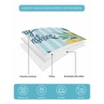 thumbnail image 4 of Twin Quilt Bedding Set, Sunflower Reversible Summer Quilt 3 Pieces, Summer Botanical Yellow Floral Blue Striped Lightweight Bedspreads Coverlets with 2 Pillow Shams for All Seasons, 4 of 5