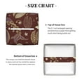 thumbnail image 5 of Picia Coffee and Flowers Pattern Tissue Box Cover,PVC Leather Square Holder,Tissue Box Holder with Magnetic Bottom,Facial Paper Organizer Dispenser-5.2"X5.2"X5.2", 5 of 8