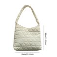 thumbnail image 2 of Bolsa de compras acolchada, resistente al agua, con cerrojo para mujer, hinchada para viajes, citas y salidas, 2 of 8