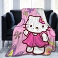 thumbnail image 6 of Hello Kitty Blanket, Super Soft Throw Blanket, Cozy Flannel Blankets For Boys Girls, Warm Blankets For Couch Sofa Bed, 40"X30", 6 of 9