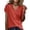 Vermilion #124, variant on Women's Short Sleeve Sweater 2026 Spring Summer V Neck Solid Color Lightweight Knit Pullover Tops Business Dressy Casual Blouses Coffee L