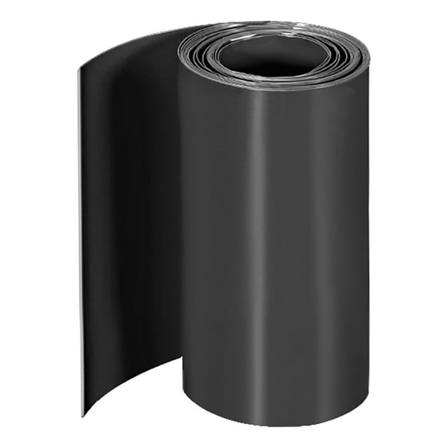 Tubos de termocontracción de PVC de 80 mm de ancho plano para tres 18650 5 metros negros