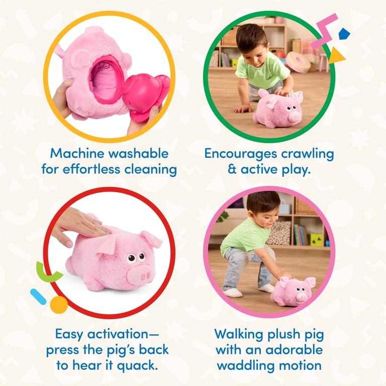 Battat Oink n' Waddle Interactive Walking Pig Plush Toy photo 3