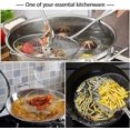 thumbnail image 2 of Colador de araña, cucharón de acero inoxidable, cesta de freír de metal asiático con mango largo, cuchara grande, para alimentos, pasta japonesa, aceite de cocina, alambre de malla, 2 of 5