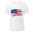 thumbnail image 5 of UVEASISHA 4th of July Patriotic Tshirts for Men Short Sleeve American Flag Graphic Tees Cotton T-Shirts Slim Fit Tee Tops White L, 5 of 6