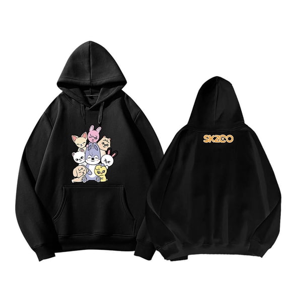 Maexsktao Stray Hoodies Sweatshirts Men Women Long Sleeve SKZOO Hooded Tops Casual Pullover Hoodie Streetwear