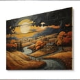 thumbnail image 2 of Designart "Countryside Moody Skies Collage II" Landscapes Print on Natural Pine Wood, 2 of 5