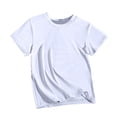 thumbnail image 5 of Boys Basic Tees Solid Short Sleeve Crewneck T Shirts Teen Boys Summer Clothes White, 5 of 5
