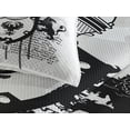 thumbnail image 3 of Ambesonne Black White Quilted Coverlet 3 Pcs, Medieval Knight, King Size, Black White, 3 of 4