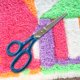 thumbnail image 3 of Tijeras para manualidades, industriales, profesionales, multiusos, afiladas, resistentes, recicladas, multiusos, para alfombras, 1 pieza, tijeras Azul Macarena Tijeras para alfombras, 3 of 8