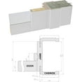 thumbnail image 6 of Sartodoors Solid French Double Doors, 12-Lite Clear Glass Panels, Wood with Regular Panel Frame Trims, Sturdy White Silk Finish for Bathroom/Bedroom | Felicia 3355 | Size:60"x80", 6 of 7