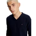 thumbnail image 3 of Jersey Tommy Hilfiger Colección 2024 con cuello en V para hombre azul marino, 3 of 5