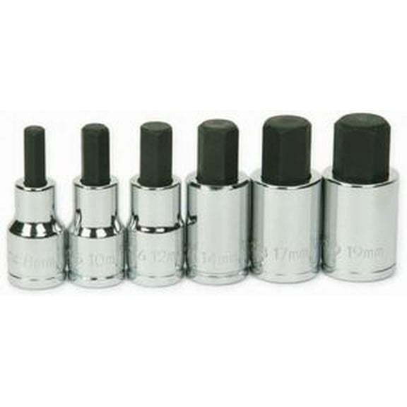 Williams 32904 6-Piece Metric Hex Bit Socket Set