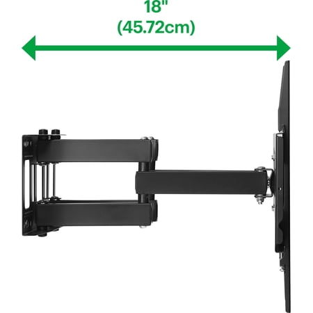Best Buy Essentials - Full Motion TV Wall Mount for 47–84 TVs - Black