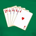 thumbnail image 3 of CafePress - Ace Hearts Flush T Shirt - Women's Traditional Fit Dark T-Shirt, 3 of 4