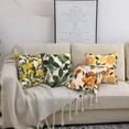 thumbnail image 3 of Summer Throw Pillow Covers 18x18 inch Set of 4 Fruit Leaves Pillow Cases Lemon Orange Decorative Cushion Covers for Sofa Couch, 3 of 6