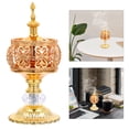 thumbnail image 3 of TAILTOSS Middle Eastern Incense Burner Golden For Meditation Aid Yoga Room 1 Set 3.1x3.1x7.1in, 3 of 7