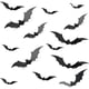 thumbnail image 1 of Mini murciélagos falsos para decoración del hogar y accesorios de fiesta espeluznantes 28 piezas de murciélagos colgantes de Halloween, 1 of 8