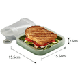 thumbnail image 2 of Caja de sándwich reutilizable para todos, contenedores de sándwich de plástico ecológicos, tapa sellada a prueba de fugas que mantiene la comida fresca, fácil de limpiar y apta para lavavajillas,, 2 of 7