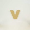 thumbnail image 1 of Package of 1, 18 Inch X 1/2" Thickness MDF Letter "v" in The Arial Font | Thick | Lower Case for Art & Craft Project, Made in USA, 1 of 1