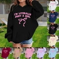 thumbnail image 5 of LRen Girl Hoodies Size 10-12 Long Sleeve Soft Sweatshirt Graphic Kids Cute Pullovers Top Clothes For Girls,9-10 Years,Z4-Red, 5 of 5