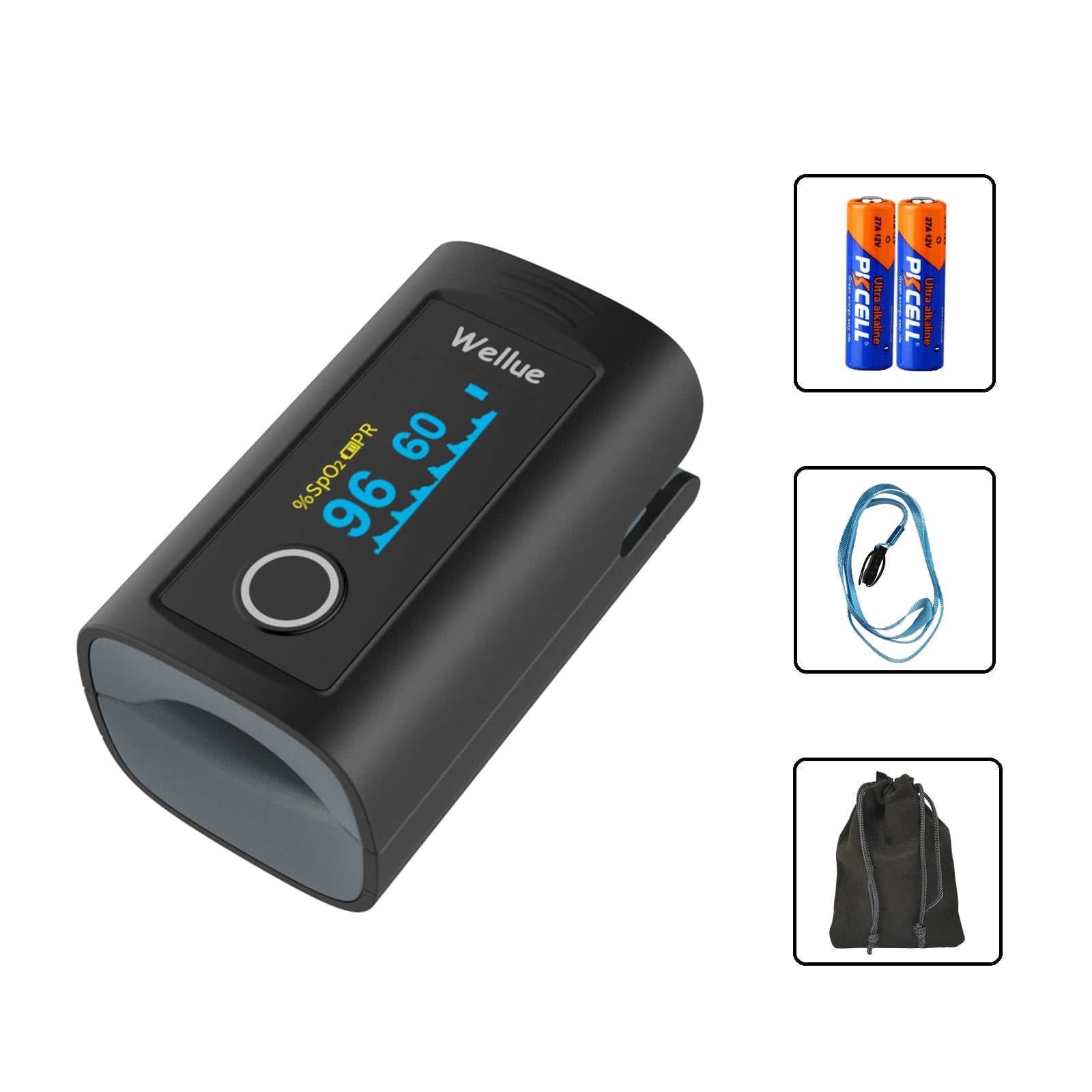 HealthTree Monitor della saturazione dell'ossigeno nel sangue da dito HealthTree Monitor della saturazione dell'ossigeno nel sangue da dito